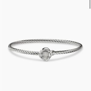 David Yurman Infinity Bracelet
Sterling Silver with Diamonds, 3mm